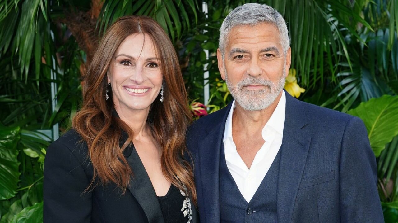 George Clooney's Kids on His&nbsp;Kissing Scene 