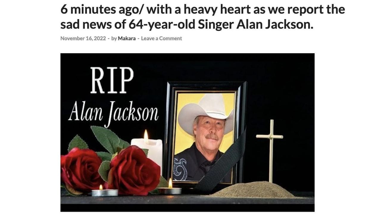 Is Alan Jackson Dead